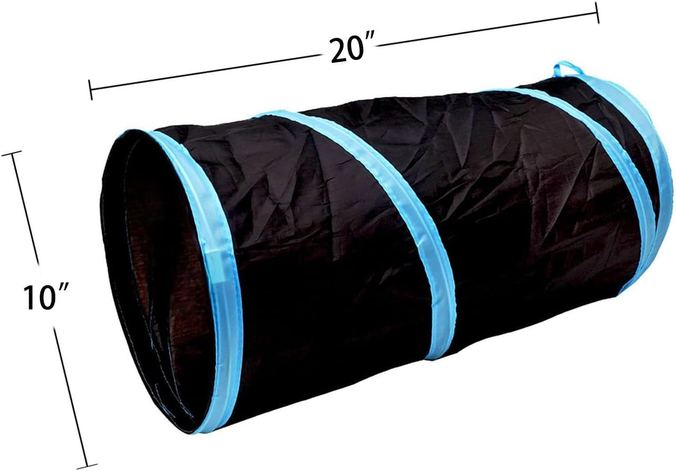 Cat Tunnel for Indoor Small Cats Kittens Rabbits, Foldable Tube Toys